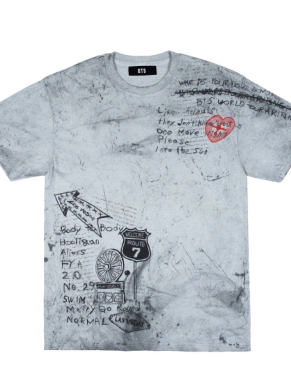 BTS Vegas Exclusive Gray Shirt